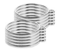 SUPVOX 20 Pendentifs Creux Ronds en Alliage Argenté, Résistant la Décoloration et Difficile à Plier, Accessoires pour Bijoux Diy, Boucles D'oreilles et Porte-clés