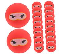 SUPVOX 20 Pièces Balle Rebondissante Enfants Gonflables pour Enfants Balles Rebondissantes Ninja Jouets Agités Jouets Ninja Les Enfants Font des Balles Caoutchouc Rouge