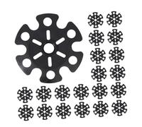 SUPVOX 20 Pièces Baskets pour Bâtons de Randonnée Forme de de Neige Accessoires Antidérapants et Résistants pour Trekking et Ski Protection Large pour Neige et Boue Améliore la Stabilité