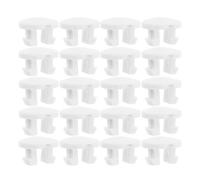 SUPVOX 20 Pièces Bouton Inférieur en Plastique Blanc pour Stores Horizontaux, Résistant à l'usure Quotidienne, Compatible Stores de Maison et Rénovations
