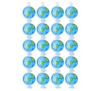 SUPVOX 20 Pièces Breloques Pendentifs Globe en Résine pour Bracelets et Boucles D'oreilles, Légères Couleurs Vibrantes, pour Porte-clés Élégants