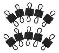 SUPVOX 20 pièces Lot de Clips de Fixation pour Interphone Attache Rapide et Sécurisée pour Casque Compatible Système Extérieur Noir Accessoire Pratique pour à Dos et Gilet