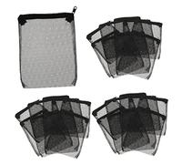 SUPVOX 20 pièces Lot de Filtrants Réutilisables pour Aquarium Maille Fine Noire Haute Perméabilité pour Filtration des Déchets Organiques et Sédiments
