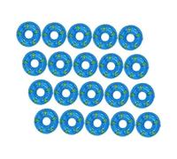 SUPVOX 20 Pièces Mini Swim Rings Ornaments PVC Material Miniature Floating Rings for Doll House Decoration and Photo Props