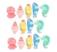 SUPVOX 20 Pièces Ornements de la Vie Marine des Produits Aqua mer Faire la fête Chiffres décoration Accessoires modèle Animal Minuscule en résine minuscules Figurines Ornement Miniature