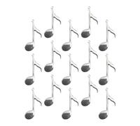SUPVOX 20 Pièces Pendentif Note de Musique Argenté en Alliage | Décoration Créative, Usage Large pour Colliers Faits Main, Style Innovant, Pièce Sûre à Porter