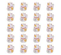 SUPVOX 20 Pièces Porte-Clés Chat Breloques Pendentifs Chance pour Bricolage et Porte-Paquet École