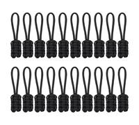SUPVOX 20 Pièces Réparateur de Fermeture Éclair Noire en Nylon Installation Facile, Tirage Renforcé et Fonctionnement Fluide pour Paquet, Vestes et Bagages