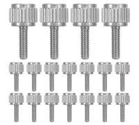 SUPVOX 20 Pièces Vis de Réglage Moletées pour Pied à Coulisse, Vis de Fixation de L'étrier, Acier Inoxydable Argenté, Tête Plate M2.5x8 Mm, pour Outil de Mesure, Maintenance Domestique