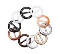 SUPVOX 20pcs Anneau rond cercle écharpe boucle clips fermoir pour vêtements foulard en soie vêtements t-shirt Couleur Aléatoire