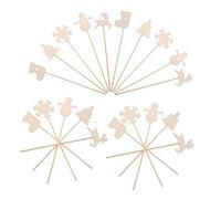 SUPVOX 20Pcs Baguettes en Bois pour Cosplay DIY Graffiti Baguette Bricolage