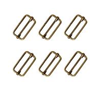 SUPVOX 20Pcs Boucles Coulissantes En MéTal Pour Sangle RéGlable, Boucles à Ardillon Pour Sacs, Bagages, VêTements (Bronze)
