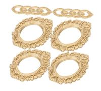 SUPVOX 20pcs Mini Cadres Photo Vintage en Résine Finition Cristal Époxy, Forme Ovale et Ange, Design Facile à Assembler pour Projets Créatifs DIY
