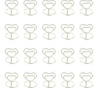 SUPVOX 20Pcs Porte Nom Table Mariage Doré, Porte Carte Coeur En MéTal, Support NuméRo De Table, Clip MéMo Pour Mariage, FêTe, Bureau, Restaurant