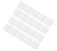 SUPVOX 20pcs Ruban Adhésif Nano Double Face Blanc 60x60mm, Adhésif Fort Imperméable et Lavable, Coussinet Multifonction pour Salle de Bain et Voiture