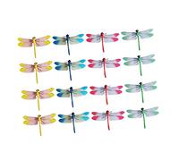 SUPVOX 20pièces Figurine De Libellule Artificielle Décoration De Jardin Ornement De Bureau Lot De Éléments