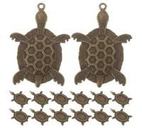 SUPVOX 20pièces Pendentif Tortue Vintage Breloque Animal Support Alliage pour Création Bijoux Base Pendentif Collier Décorations Loisirs Créatifs