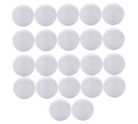 SUPVOX 22 pièces Balles Entraînement Creuses Légères pour Boules Flexibles Non Poreuses Sécurisées pour Pratique sans Risque Lot Blanc pour Swing Intérieur