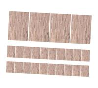 SUPVOX 24 pièces Échelle Papier Peint Bois Autocollant Revêtement Sol Adhésif Facile à Poser Style Naturel