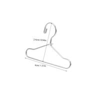 SUPVOX 24 pièces Lot de Mini Cintres Métalliques pour Vêtements de Poupée et Peluche Miniatures Solides pour Maison de Poupée Décor Réaliste Argenté