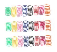 SUPVOX 24pièces Jouet à Ressort pour Chat Spirale Colorée Plastique Jouet Interactif pour Chatons Chasse Et Coups De Patte Mordillement pour Chats Intérieur Et Divertissement