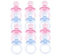 SUPVOX 24pièces Miniatures Décoratives De Biberons Souvenirs Et Accessoires Pour Fête De Naissance Rose Bleu Shower Et Fête Prénatale