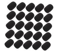 SUPVOX 25 pièces Bonnettes Microphone Clip Vent Bruit Accessoires de Microphone pour Studio Conférence et Scène Noir