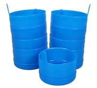 SUPVOX 25 Pièces Couvercle à Vis pour Seau D’eau, Plastique Bleu, Usage | Insert Blanc Interne, Mousse Étanche, Anti-débordement, Réutilisable, pour Contenants et Distributeur, Bureau Maison