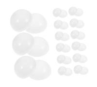 SUPVOX 25 pièces Lot de Boules Plastique Blanches Creuses pour Jeux et Tirages Au Sort Capsules à Ouvrir pour Distributeurs à Friandises et Machines à Griffe Accessoires Polyvalents pour