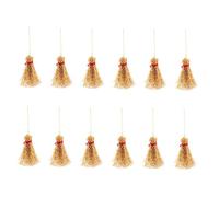 SUPVOX 25 pièces Mini Balais Décoratifs pour Maison de Poupée pour Halloween Accessoires Charmants et Artisanaux pour Créer Une Atmosphère Féérique