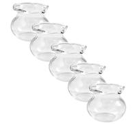 SUPVOX 25 pièces Miniature Fish Tank Set Transparent Glass DIY Accessories for Childrens Creative Play and Decorative Mini Houses