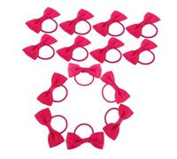 SUPVOX 25 Pièces Nœuds Décoratifs pour Cheveux Accessoires Rouges pour Femmes avec Rubans Élastiques pour Cheveux