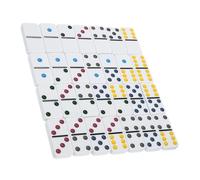 SUPVOX 28 pièces Jeu de Dominos Colorés et Portable Éducatif Familial pour Apprentissage et Divertissement