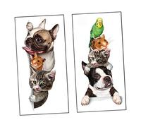 SUPVOX 2ensembles Autocollants Pvc Forme Graffiti Décoratif Lot Pour Chambre Salon Garçon Fille Bureau Décoration Muraux Autocollants