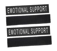 SUPVOX 2paires Gilet pour Chien avec Autocollants Réfléchissants Amovibles Patchs pour Gilet De Chien Lot de Noir