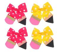 SUPVOX 2paires Nœuds pour Cheveux de Garçon Fille Fille de Pinces à Cheveux avec Noeud Floral Accessoires de Antidérapants pour Fins de Petites