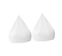 SUPVOX 2pcs Housses de Pouf Poire sans Rembourrage en Tissu Maille Respirante, Doublure Intérieure Lavable en Machine pour Salon et Extérieur