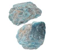 SUPVOX 2pcs Pierres Décoratives en Quartz Naturel Bleu pour Jardins Aquatiques et Bassins, Bords Lisses, Résistant la Décoloration, Forme Ronde pour Décoration Extérieure