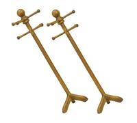 SUPVOX 2Pcs Porte-Vêtements pour Maison De Poupée Porte-Vêtements Miniature Rangement pour Poupée Cintre pour Mannequin Accessoires De Poupée Mini Porte-Vêtements Présentoir pour
