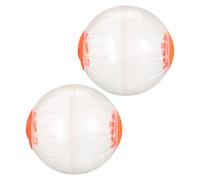 SUPVOX 2pièces Balle Exercice pour Hamster Lot de Roues Transparentes de Jouet Portable pour Petits Rongeurs Activité Intérieur et Extérieur