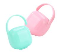 SUPVOX 2pièces Boîte à Sucette Avec Couvercle Pour Étui De Rangement Pratique Et Portable Pour Tétine De Rechange