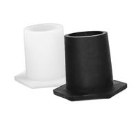 SUPVOX 2pièces Bouchons De Trou pour Parasol De Table Silicone Stable Noir Et Blanc Accessoire Fixation Parasol Terrasse Patio Support Et Protection Facile à Installer