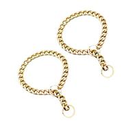 SUPVOX 2pièces Collier Doré pour Chien Lot de Chaînes Élégantes Accessoire de Cou Léger pour Animal
