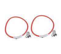 SUPVOX 2pièces Collier LED Rechargeable USB pour Chien Collier Lumineux Éclairant pour Sécurité