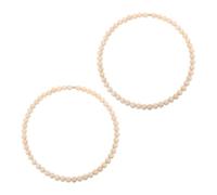 SUPVOX 2pièces Couronne De Perles Bois à Monter Avec Cerceau Inox Cadre Attrape-rêves Décoration Murale Bohème Pour Mariage Et Intérieur