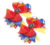 SUPVOX 2pièces Épingles à Cheveux Pour Garçon Fille Petits Nœuds Pour Cheveux Barrettes à Nœuds Pour Pour Garçon Chouchous Satin Bouclés