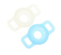 SUPVOX 2pièces Housse De Protection pour Collier Animal Étui De Localisation Compatible avec Airtag Vert Lumineux Bleu Lumineux