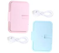 SUPVOX 2pièces -lingettes Usb Portable Lot De -mouchoirs Humides Pour Maison Compatible Chargeurs Et Batteries Externes