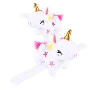 SUPVOX 2pièces Lot De Bracelets à Claquer Peluche Licorne Décoratifs à Partager Avec Amis