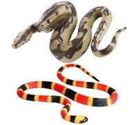 SUPVOX 2pièces Lot de Faux Serpents Plastique Jouets Serpent Farceurs Et Accessoire pour Garçon Fille Et Jeux De Rôle
